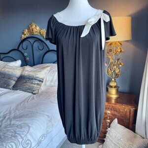 3 For $25 Black with White Bow Bubble Dress